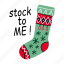 sock, christmas, festive, apparel, hosiery 