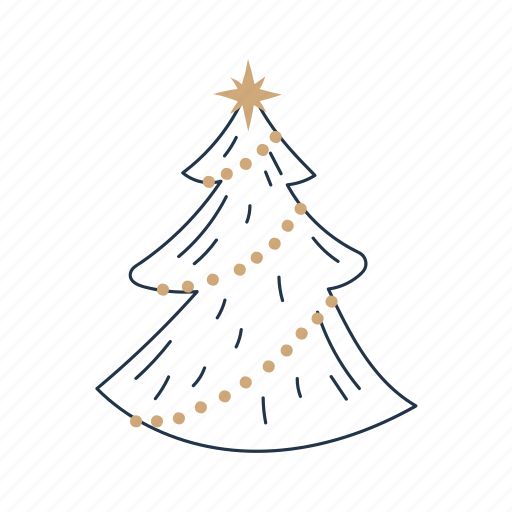 Evergreen, tree, flat, icon, tag, christmas, label icon - Download on Iconfinder