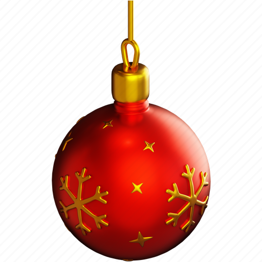 Christmas, decoration ball, decoration 3D illustration - Download on Iconfinder