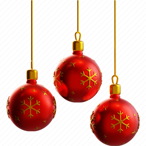Christmas, decoration, decoration balls 3D illustration - Download on Iconfinder