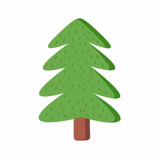 Christmas, ceder, flat, icon, tree, decorated, coniferous icon - Download on Iconfinder