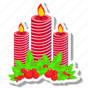 candle, christmas, decoration, dinner