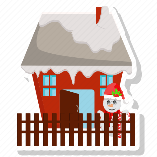Christmas, full santa claus, holiday, house, santa, santa claus, winter icon - Download on Iconfinder