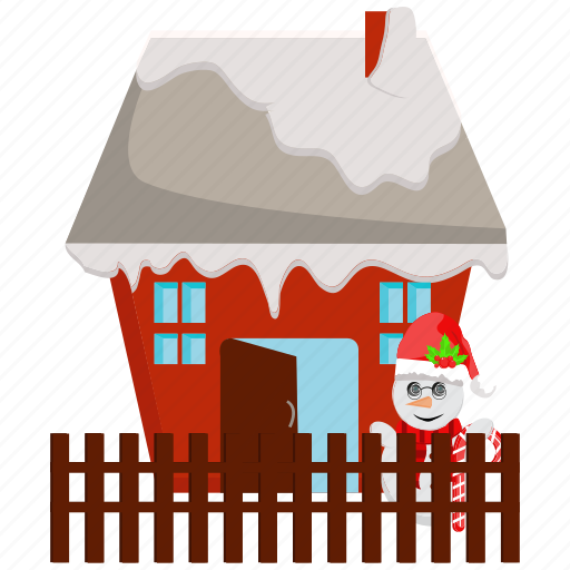 Christmas, full santa claus, holiday, house, santa, santa claus, winter icon - Download on Iconfinder