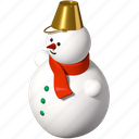 snowman, winter, new year, holiday