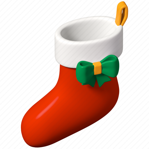 Christmas, stocking, gift, pesents 3D illustration - Download on Iconfinder