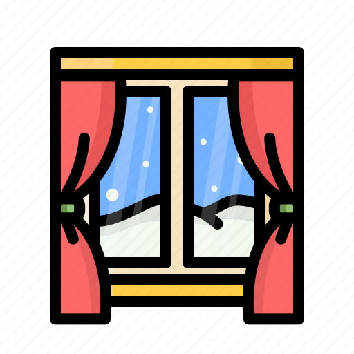 Christmas, winter, snow, festive, window icon - Download on Iconfinder
