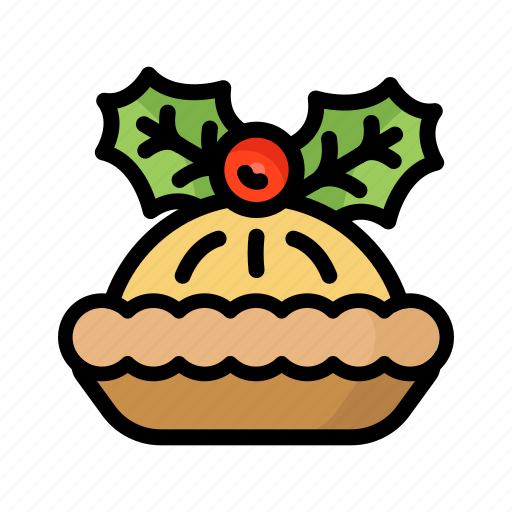 Christmas, winter, snow, festive, pie icon - Download on Iconfinder