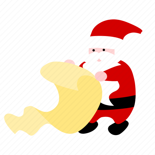 Santa, christmas, checking, list, checklist, claus icon - Download on Iconfinder