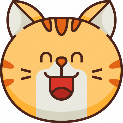 Cute, cat, emoticon, emoji, smile, avatar, smileys icon - Download on Iconfinder