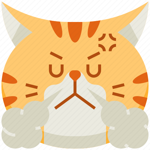 Cute, emoticon, avatar, angry, smileys, cat, emoji icon - Download on Iconfinder