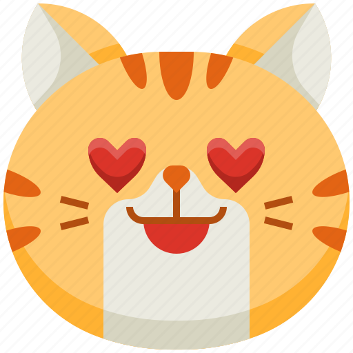 cat heart eyes emoji