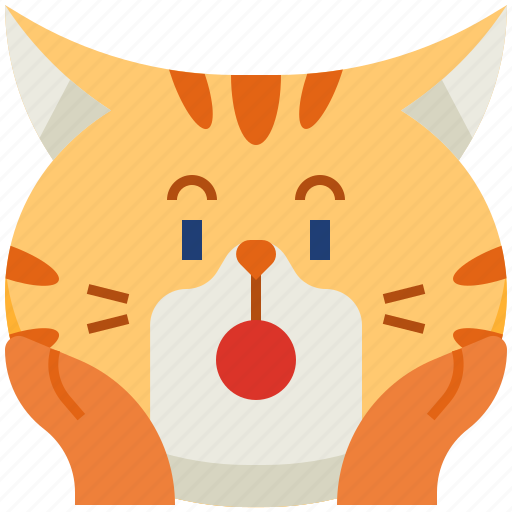 Cute, emoticon, avatar, smileys, cat, shocked, emoji icon - Download on Iconfinder