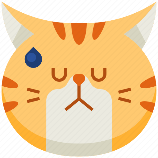 Cute, emoticon, avatar, smileys, cat, emoji, annoyed icon - Download on Iconfinder