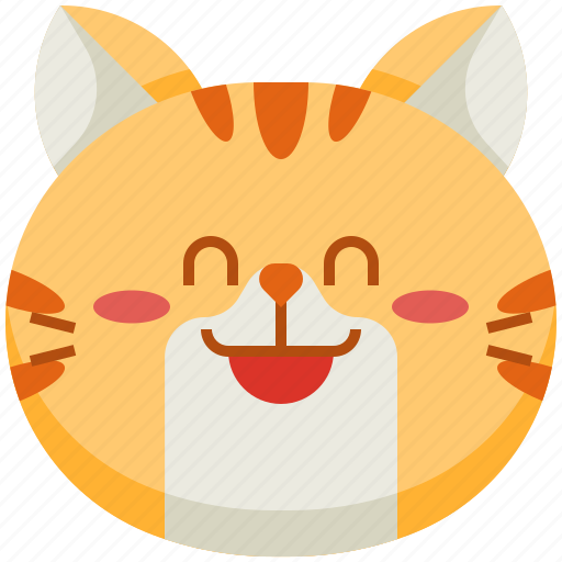 Cute, emoticon, avatar, smileys, shy, cat, emoji icon - Download on Iconfinder