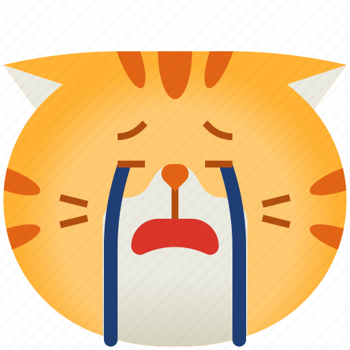 Cat, avatar, cry, emoticon, emoji, smileys, cute icon - Download on Iconfinder