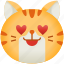 cat, avatar, emoticon, emoji, smileys, heart eyes, cute 