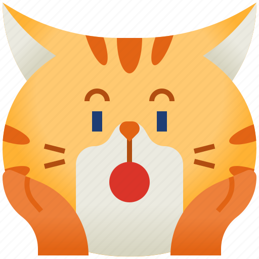 Cat, avatar, emoticon, shocked, emoji, smileys, cute icon - Download on Iconfinder