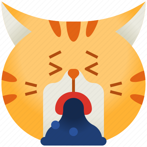 Cat, avatar, emoticon, emoji, smileys, cute, puke icon - Download on Iconfinder
