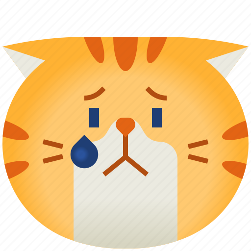 Cat, avatar, emoticon, emoji, smileys, cute, upset icon - Download on Iconfinder