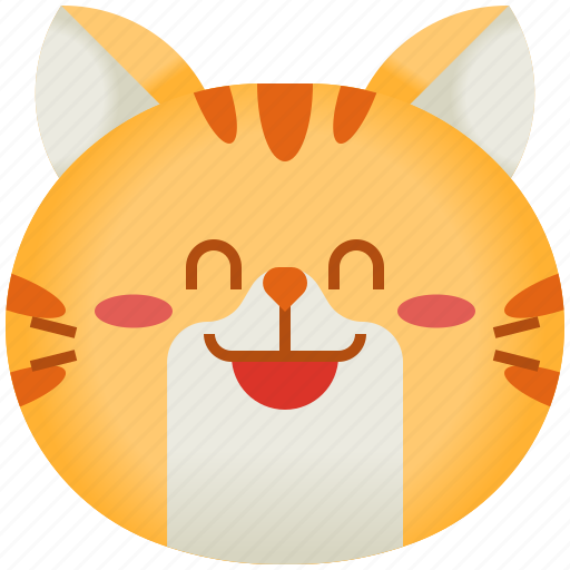 Cat, avatar, emoticon, emoji, cute, smileys, shy icon - Download on Iconfinder