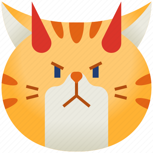 Cat, avatar, emoticon, emoji, smileys, cute, demon icon - Download on Iconfinder