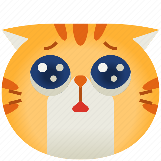 Cat, avatar, teary eyes, emoticon, emoji, smileys, cute icon - Download on Iconfinder