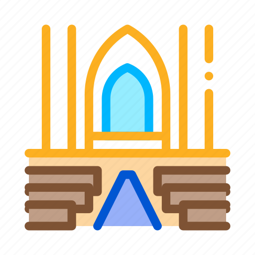 Building, catholic, christianity, church, inside, interior, view icon - Download on Iconfinder