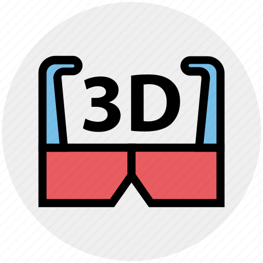 3d, 3d glasses, cinema, entertainment, film, goggles, movie icon - Download on Iconfinder