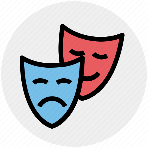 Cinema, entertainment, masks, miscellaneous, play, theater, theatre icon - Download on Iconfinder