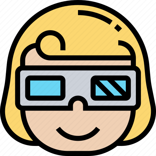 3d, glasses, realistic, watching, equipment icon - Download on Iconfinder