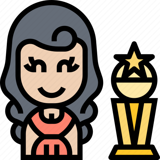 Actress, movie, celebrity, nomination, award icon - Download on Iconfinder