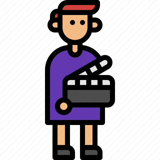 Actor, director, moviegoer, theater, film, movie, cinema icon - Download on Iconfinder