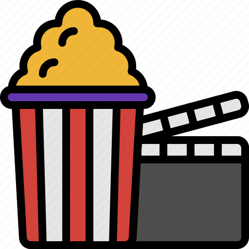 Cinema, film, entertainment, corn, movie, popcorn, food icon - Download on Iconfinder