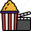 cinema, film, entertainment, corn, movie, popcorn, food 