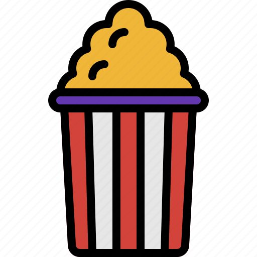 Film, entertainment, corn, movie, popcorn, cinema, food icon - Download on Iconfinder