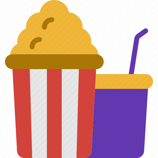 Soda, film, entertainment, corn, movie, popcorn, cinema icon - Download on Iconfinder