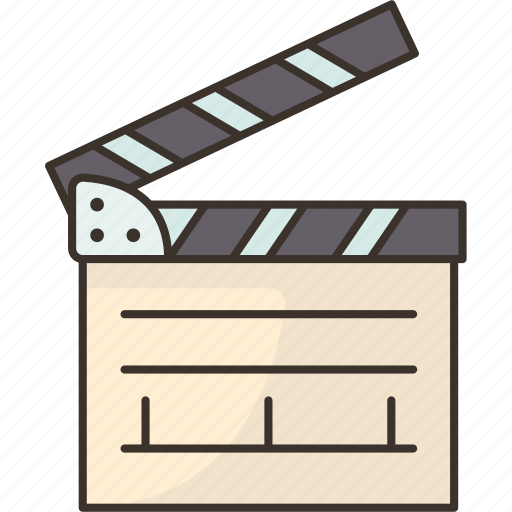 Clapper, movie, action, film, production icon - Download on Iconfinder
