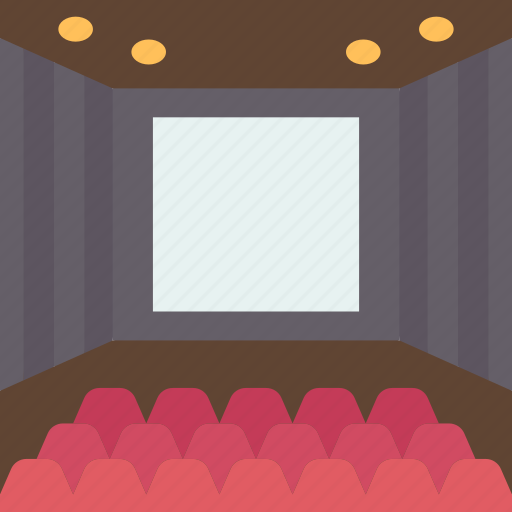 Cinema, screen, audience, seats, auditorium icon - Download on Iconfinder