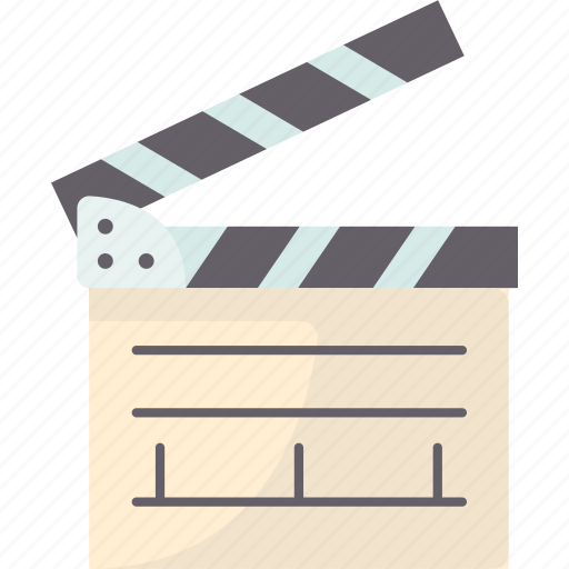 Clapper, movie, action, film, production icon - Download on Iconfinder