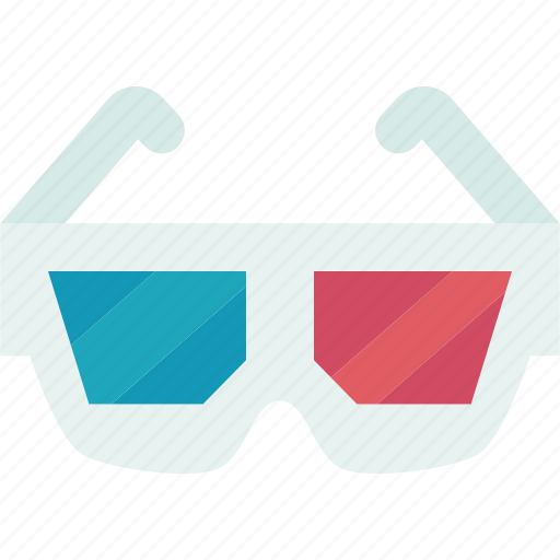 Dimension, glasses, watching, movie, entertainment icon - Download on Iconfinder