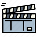 cinema, clapperboard, film, movie