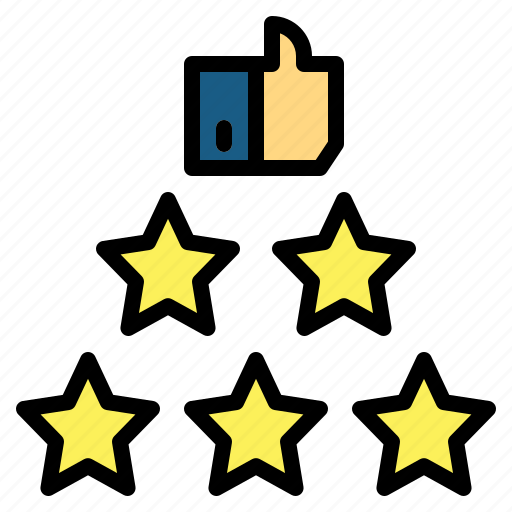 Like, rate, rating, review, stars, testimonial icon - Download on Iconfinder