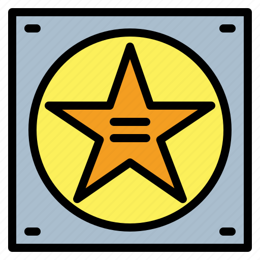 Award, fame, hollywood, of, star, walk icon - Download on Iconfinder