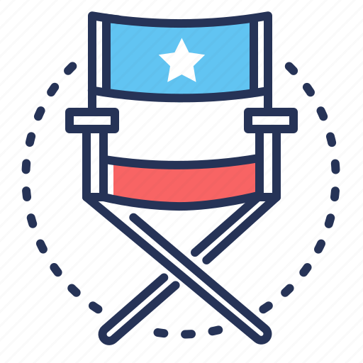 Chair, cinema, director, star icon - Download on Iconfinder