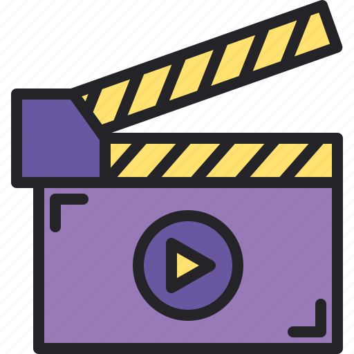 Film, clapperboard, cinema, video, clapper icon - Download on Iconfinder