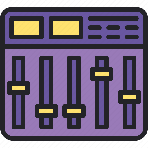 Sound, mixer, music, equalizer, technology icon - Download on Iconfinder