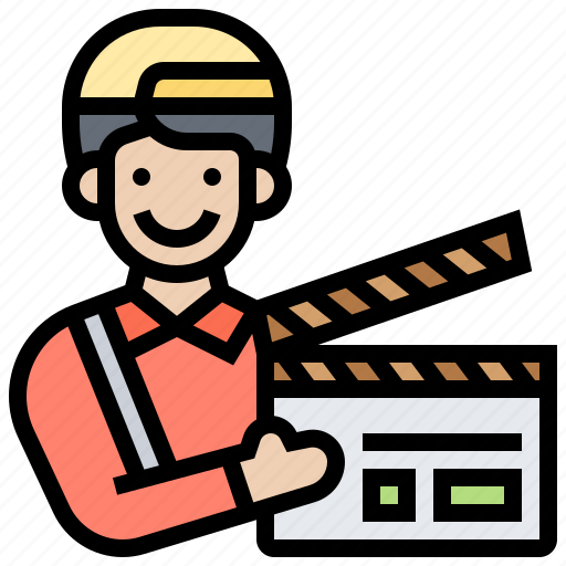 Clapperboard, crew, director, film, producer icon - Download on Iconfinder