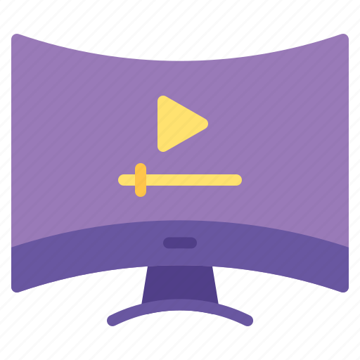 Smart, tv, television, play, video, monitor icon - Download on Iconfinder
