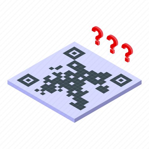 Qr, code, isometric icon - Download on Iconfinder